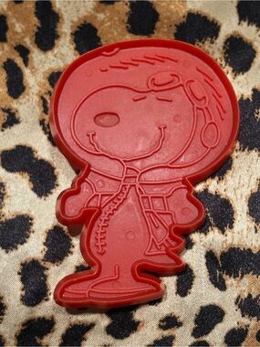 Vintage Red Snoopy Wearing Winter Jacket Cookie Cutter - 4.5” x 3.25” - United